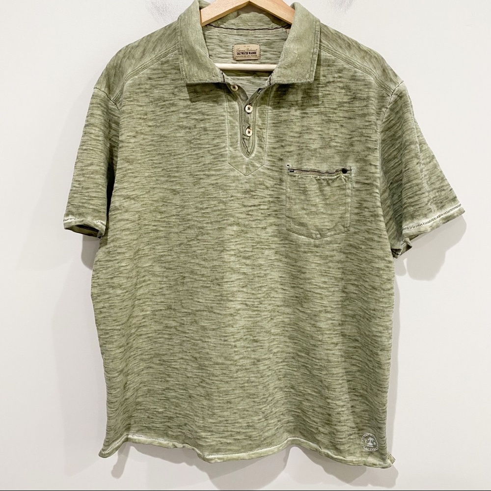 TOMMY BAHAMA Men’s Saltwater Washed Shirt, Size Large